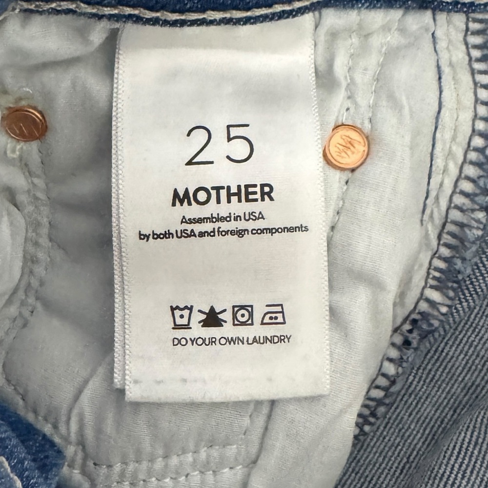 Mother Tomcat High Rise Straight Leg Denim Ankle Jeans Layover‎ - Picture 4 of 8
